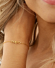 Love hearts armband goud