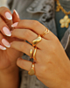 gouden ringen combinatie
