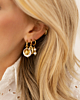 gouden parel oorbellen combinatie