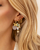 Pastel oorbellen earparty met vlindertje