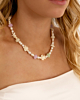 pastel parelketting met bedeltjes