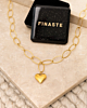 lange ketting met hartje met sieradendoosje
