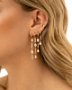 Exclusive crystal drops earrings goldplated