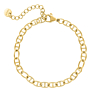 Chain enkelbandje eyecatcher mini goudkleurig