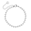 Heart chain enkelbandje