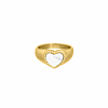 Fashionista ring sea shell goudkleurig 