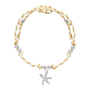 Beige touw armbandje zeester