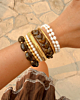 Parel armband bolletjes goud kleurig