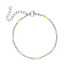 bolletjes armband pastel