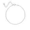 Zilver armbandje met bolletjes