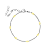 Armband met gele bolletjes