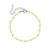 Flower bracelet yellow