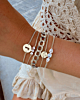armbandje 3 letters zilver