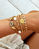 Gouden armbanden mix zomers