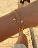 gouden initial heart combinatie van meerdere letters