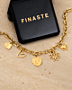 Gouden armband hartjes