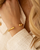 Gouden teardrop bangle