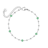 Bolletjes armband groen