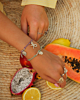 Zilveren touw armbandjes mix