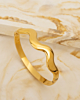 Gouden wave bangle
