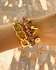 Gouden bangle armparty