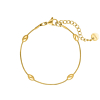 Fijne bolletjes armband goudkleurig