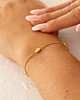Gouden armband met bolletjes