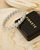 Zilveren schildpadden bangle met sieradendoosje
