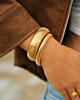 Gouden bangle mix stretch