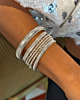 Zilveren bangle armparty