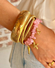 Gouden armparty met steentje