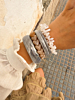 Bangle armparty zilver mer kralen