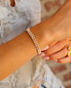 Gouden dubbele tennis armband