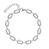 Schakelarmband met steentjes