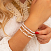 Parel armband bolletjes goud kleurig