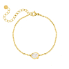 Armband parelmoer kleur goud