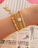 Gouden armparty met chains