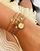 Mini snake armband goudkleurig
