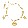 Bedelarmband zee bedels goudkleurig