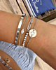 Armparty zilver met steentjes