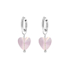 Oorbellen lichtroze hartje
