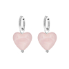 Oorringetjes roze hartjes