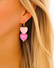 Roze hartjes oorbellen