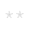 Sparkle flower stud oorbellen