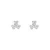 Stud oorbellen triple stone