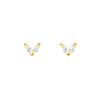 Oorknopjes mini sparkle goud kleurig