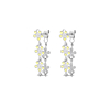 Flower earrings yellow