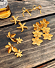 Gouden oorbellen mix zomers