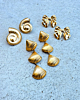 Gouden oorbellen mix voor de zomer