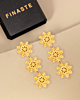 gouden snowflake oorbellen met doosje